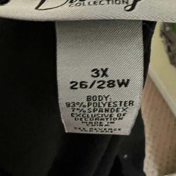 Catherine's Curvy Collection Straight Black Knit Skirt Size 3x (26-28) - Picture 2 of 4